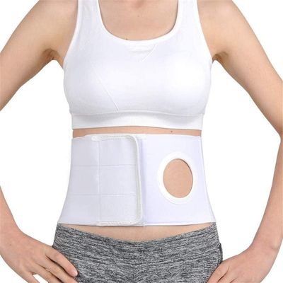 Samnuerly Adjustable Stoma Hernia Belt with Stoma Opening for Colostomy Bags, XL (Color: 9 cm; 5 cm L)