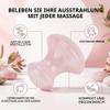 Eujgoov Rose Quartz Massage Stone, Mushroom Shape, for Face and Eyes, Natural Stone, Hot/Cold Use, Beauty Massage Tool view 3