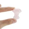 Eujgoov Rose Quartz Massage Stone, Mushroom Shape, for Face and Eyes, Natural Stone, Hot/Cold Use, Beauty Massage Tool view 4