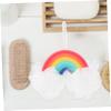 Rainbow Bath Poufs, 2-Piece Set, Sponge and PE, Gentle Exfoliation view 2