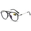 KOOSUFA Women's and Men's Blue-Light-Blocking Aviator Reading Glasses, Matte Black, +1.0 view 1