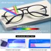 KOOSUFA Women's and Men's Blue-Light-Blocking Aviator Reading Glasses, Matte Black, +1.0 view 3