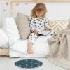 VBFOFBV Blue Cartoon Animal Paw and Bone Rug view 3
