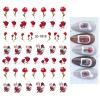 Self-Adhesive Nail Art Stickers with Graceful Tulip Flowers, Jo1818 view 1