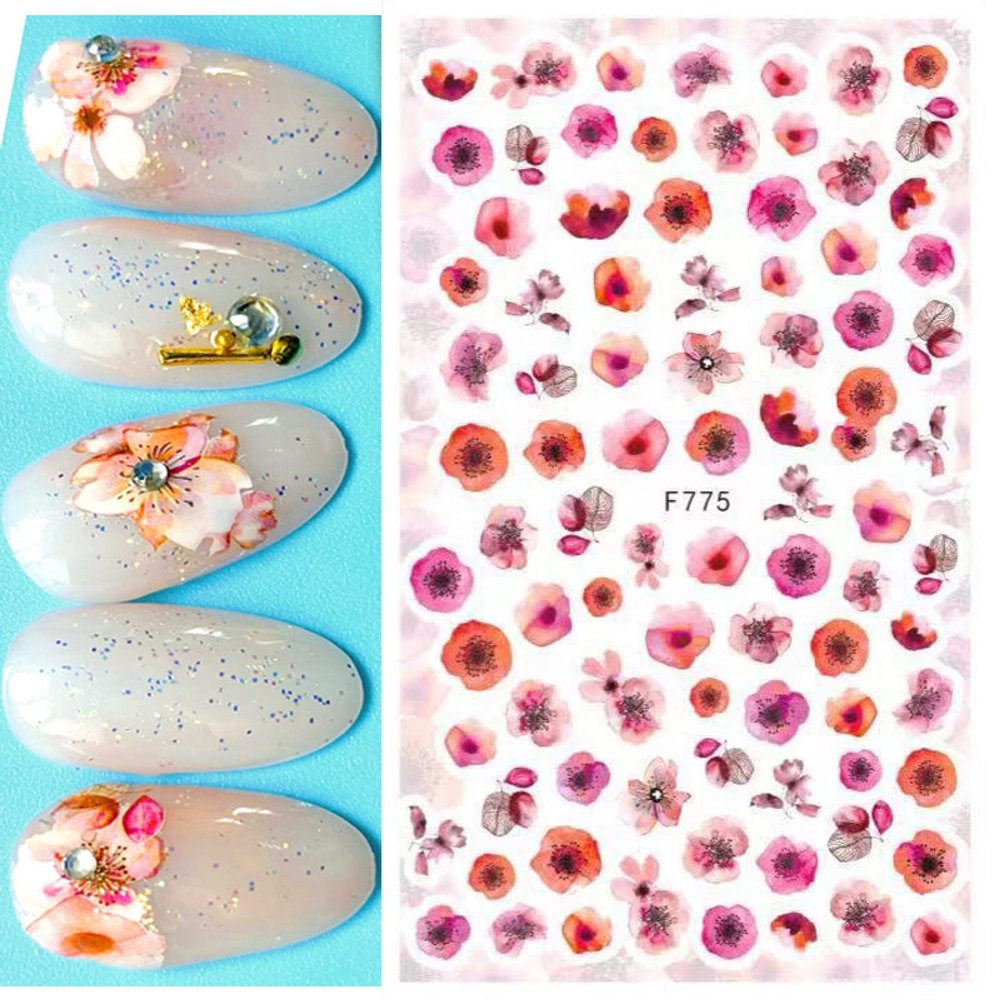 Nail Art Graceful Tulip Flower Self-Adhesive Stickers, F775