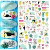 Self-Adhesive Nail Stickers, Graceful Tulip Flowers, F761 view 1