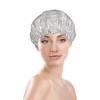 Snow Pine Tree Printed Double-Layer Waterproof Reusable Shower Cap view 3