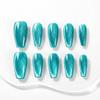 Sun&Beam Nails Handmade Press-On Medium Ballerina Turquoise (#084 L) view 1