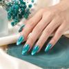 Sun&Beam Nails Handmade Press-On Medium Ballerina Turquoise (#084 L) view 2