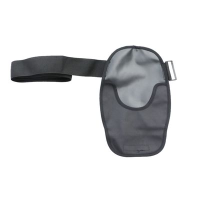Waterproof Adjustable Universal Ostomy Pouch Cover, Black, 35.43 x 1.5 in