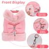 Pet Harness and Leash Set for Dogs and Cats - Winter Clothing (Color: Blue, Size: XS1) view 3