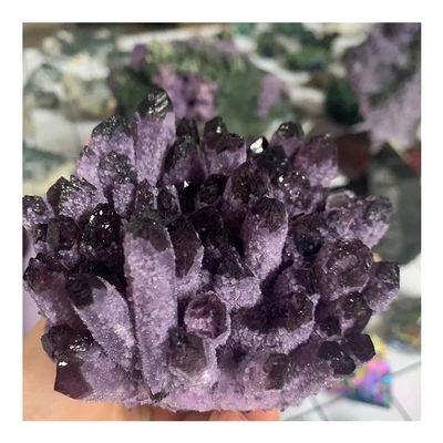 FYUTUR Natural Rough Crystal, Raw Amethyst Stone Specimens for Home Décor (Color: Purple; Size: 300–400 g / 500–600 g)