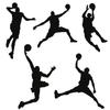 ZWEBY Basketball Boys' Wall Decal, Cool Shooting Action Art, DIY Peel-and-Stick Wall Decor view 1