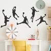 ZWEBY Basketball Boys' Wall Decal, Cool Shooting Action Art, DIY Peel-and-Stick Wall Decor view 4
