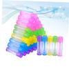 100 Empty Transparent PP Lip Balm Tubes with Caps view 4