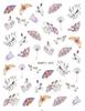 Nail Art Stickers, White Daffodil Flowers, Self-Adhesive Nail Decals, Han654 view 1