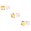 jojofuny 3-Set Sleeveless Baby Bibs, EVA Feeding Bibs, 6 Pieces view 1