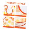 jojofuny 3-Set Sleeveless Baby Bibs, EVA Feeding Bibs, 6 Pieces view 2