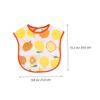 jojofuny 3-Set Sleeveless Baby Bibs, EVA Feeding Bibs, 6 Pieces view 4