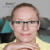Eyekepper Classic Rectangular Reading Glasses with Spring Hinges Blue +1.00 view 2