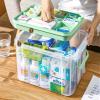 Large-Capacity Portable First Aid Storage Box, Empty (24 × 17.2 × 13.5 cm) view 3