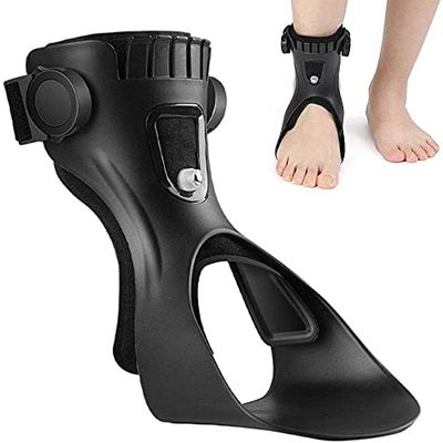 Drop Foot Brace Orthosis for Plantar Fasciitis, Night Splint for Hemiplegia After Stroke, Walking Shoe (Right Foot)