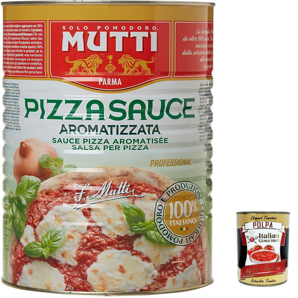 Italian Gourmet Salsa Pizza Aromatica Spicy Pizza Sauce, 6 x 4.1 kg