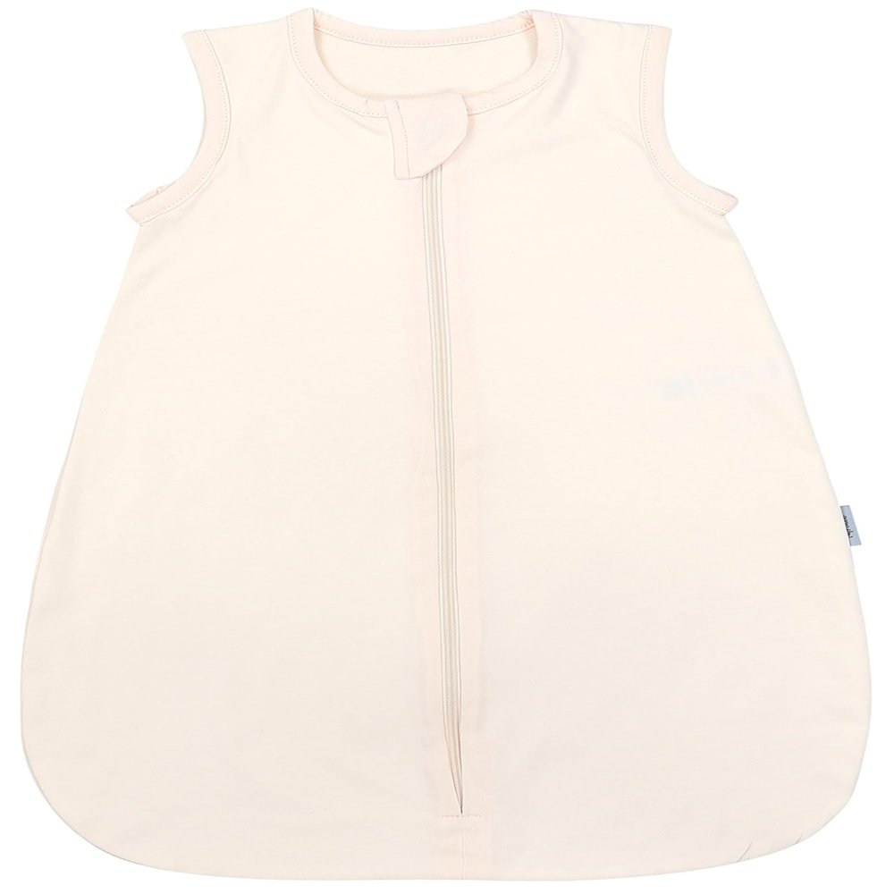 TupTam Unisex Baby Summer Sleep Sack, 0.5 TOG, Cotton, Ecru, 62–68
