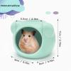 Andiker Ceramic Hamster House, Cute Animal Shape, Small Pet Hideout view 2