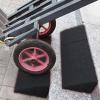 MINUSE Portable Plastic Curb Ramp, Connectable Red Triangle Ramp, 12 x 14 x 20 cm view 1