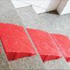 MINUSE Portable Plastic Curb Ramp, Connectable Red Triangle Ramp, 12 x 14 x 20 cm view 4
