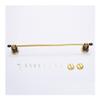 FLBT Wall-Mounted Brass Bathroom Towel Holder view 2