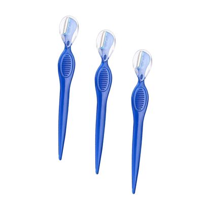 3 Stainless Steel Eyebrow Razors for Women and Girls