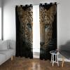 HengYun ART Leopard Blackout Curtains for Kids, 2 Panels, 52 x 72 in view 2