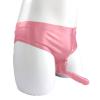 SALANSEX Latex Shorts with Condom, Pink, XXL view 3