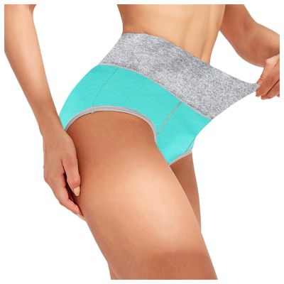 SKFLABOOF Women's Nude High-Waisted Cotton Open-Crotch Thong