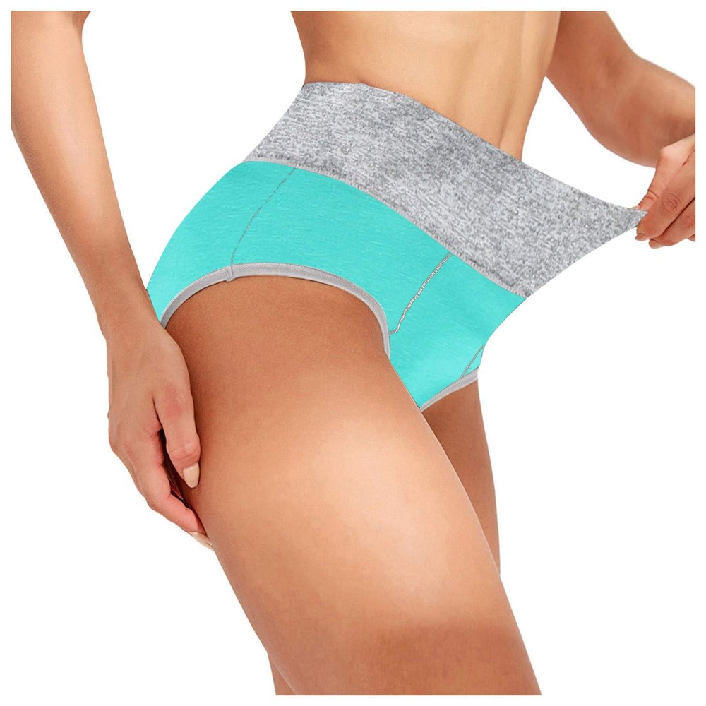 SKFLABOOF Women's Nude High-Waisted Cotton Open-Crotch Thong