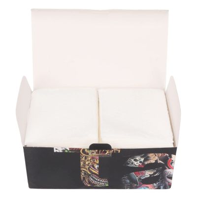 100 Disposable Tattoo Wipes, Lint-Free Cotton Towels
