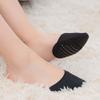 Women's Forefoot Socks with Toe Protection and Cushioning, Beige, 6 Pairs, One Size view 2