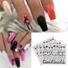 2 Pieces Tropical Summer Palm Design Nail Stickers, Coconut Palm Water-Transfer Decals, DIY Nail Art Decor - 18 view 2