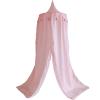 Surwin Baby Bed Canopy Mosquito Net, Pink, No Drilling view 1