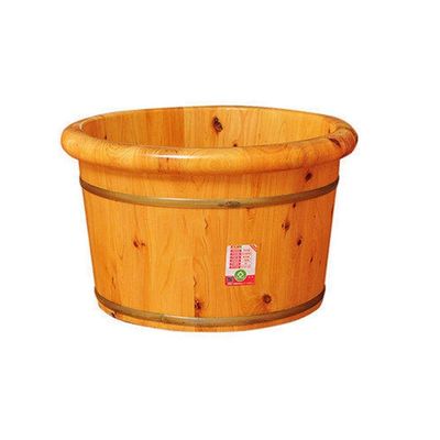 Wooden Foot Bath Bucket, Sauna Foot Spa for Adults, Home Pedicure and Foot Massage Tub