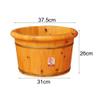 Wooden Foot Bath Bucket, Sauna Foot Spa for Adults, Home Pedicure and Foot Massage Tub view 3