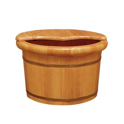 ANIFM Wooden Foot Bath Bucket, Deep Relaxation Foot Spa for Adults, Size B