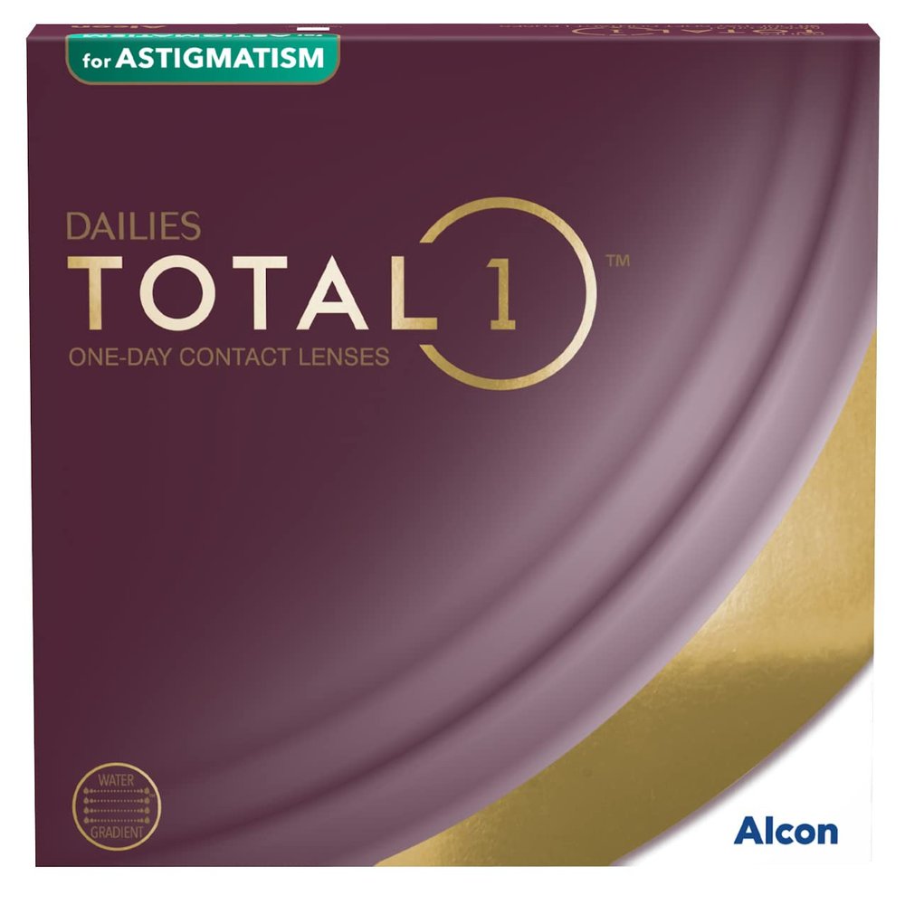 DAILIES TOTAL1 for Astigmatism | 90 count | CYL 0.75 | AXIS 90 | -0.75 D