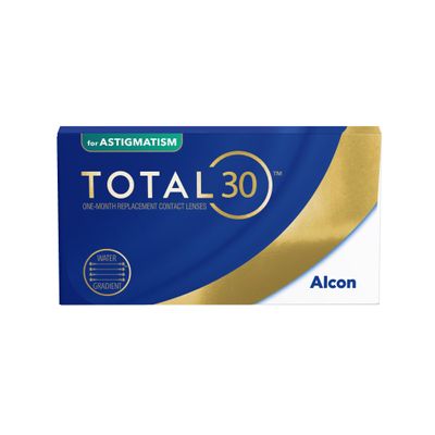 TOTAL30 for Astigmatism | 3 Pack | CYL 0.75 | AXIS 150 | -03.25 dpt