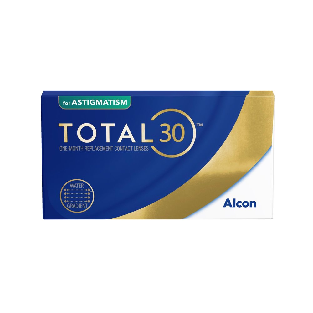 TOTAL30 for Astigmatism | 3 Pack | CYL 0.75 | AXIS 150 | -03.25 dpt