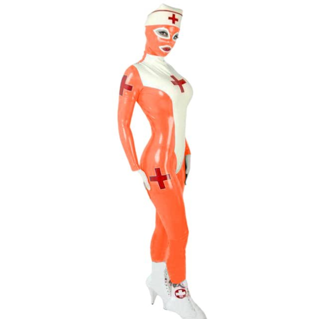 Oversized Wetlook PVC Shiny Stage Cosplay Tights, Full-Coat Long-Sleeve Zentai Catsuit Bodysuit, Sexy Body Shaper Teddy