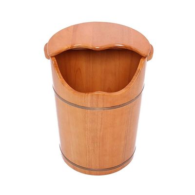 ANIFM Wooden Foot Bath Bucket, Foot Spa Basin for Massage, Sauna, and Soaking