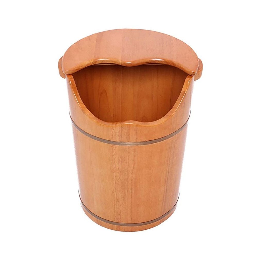 ANIFM Wooden Foot Bath Bucket, Foot Spa Basin for Massage, Sauna, and Soaking